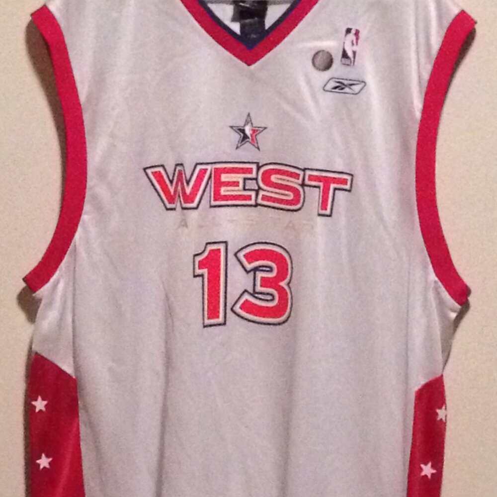 Steve Nash NBA All-Star Jersey Phoenix Suns Reebok White XL Rare Vintage New